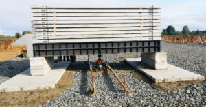 Испытание грунтов штампом I-го типа площадью 5000 см²