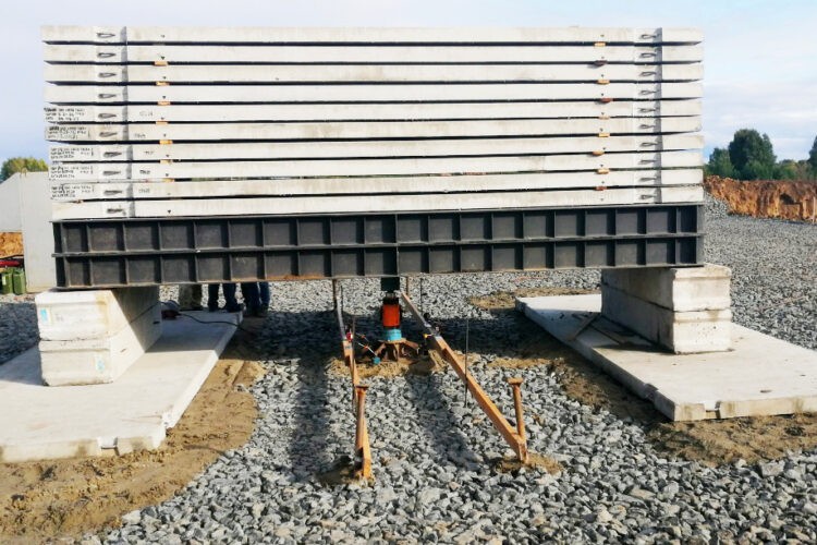 Испытание грунтов штампом I-го типа площадью 5000 см²